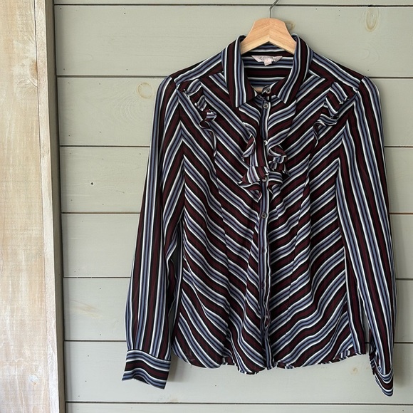 NANETTE LEPORE | striped blouse - Picture 1 of 3